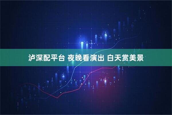 泸深配平台 夜晚看演出 白天赏美景