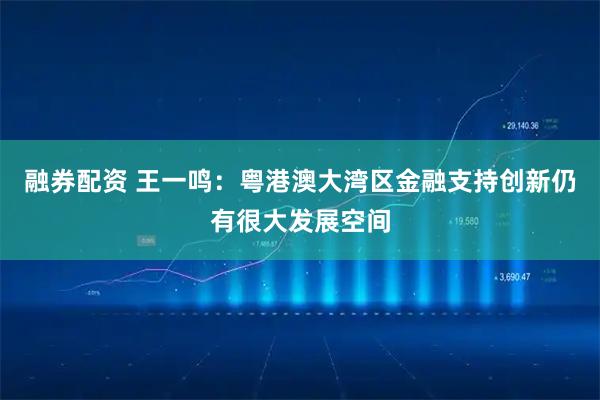 融券配资 王一鸣：粤港澳大湾区金融支持创新仍有很大发展空间